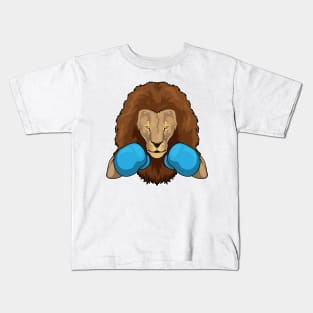 Lion Boxer Boxing gloves Kids T-Shirt